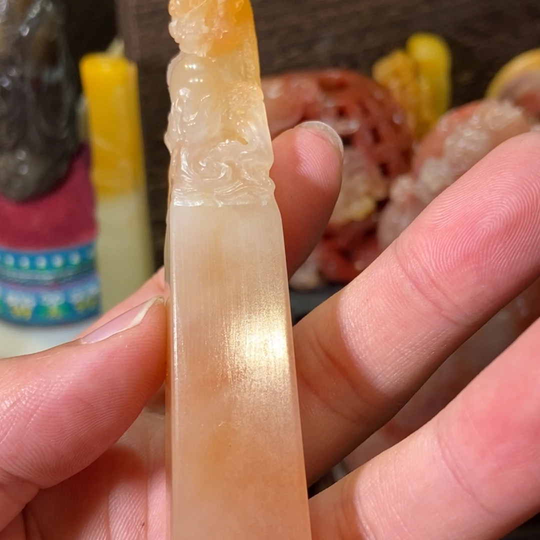 寿山石印石老挝荔枝冻
