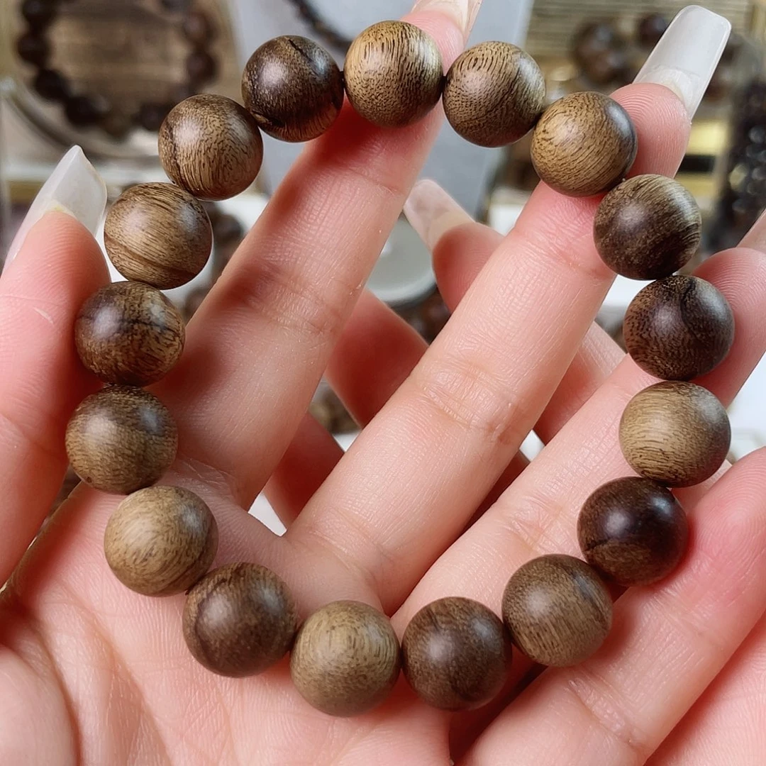 手串沉香越南芽庄老白棋窖藏古董瘤疤1.2