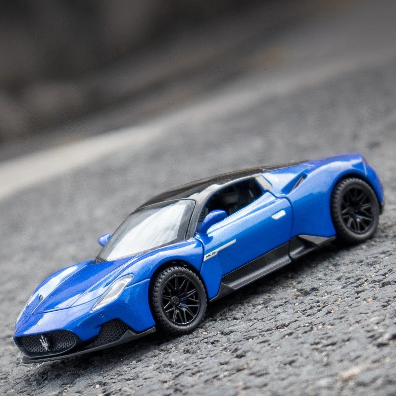 嘉业1：32仿真玛莎拉蒂MC20跑车模型合金收藏摆件男孩回力玩具车
