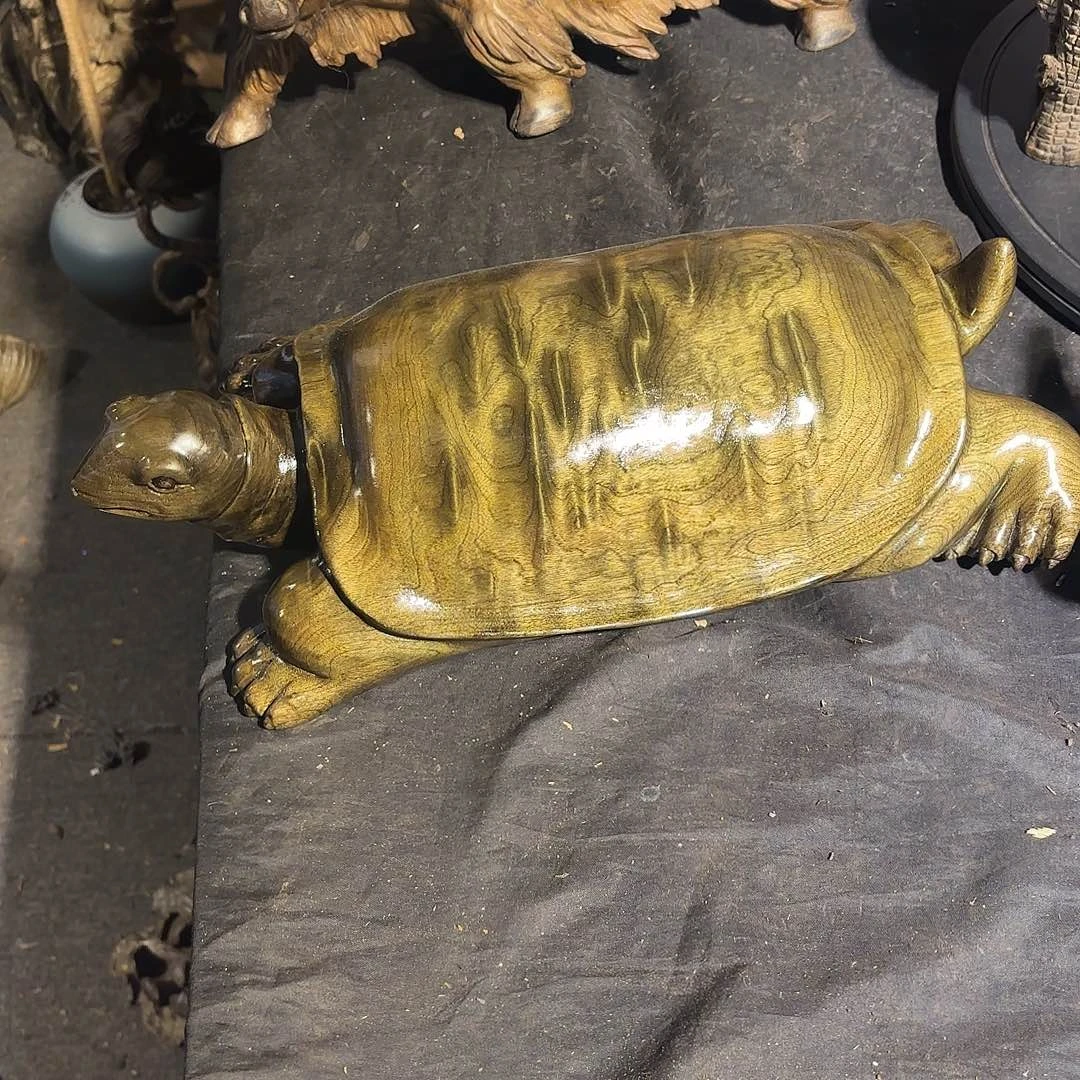 金丝楠金丝楠木雕海龟