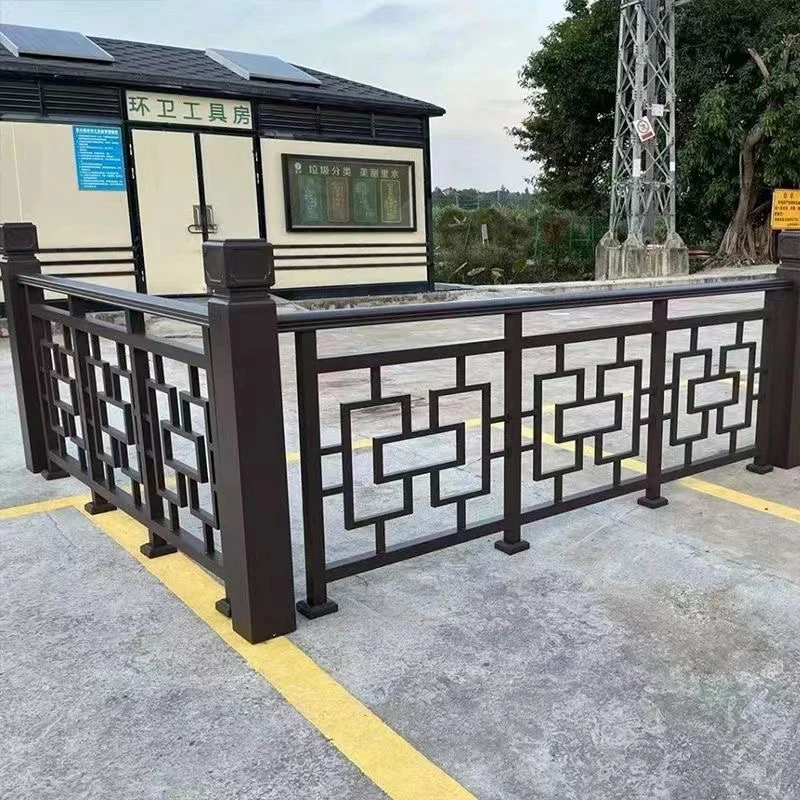新中式仿古铝合金栏杆四合院别墅自建房庭院护栏户外花园仿古护栏
