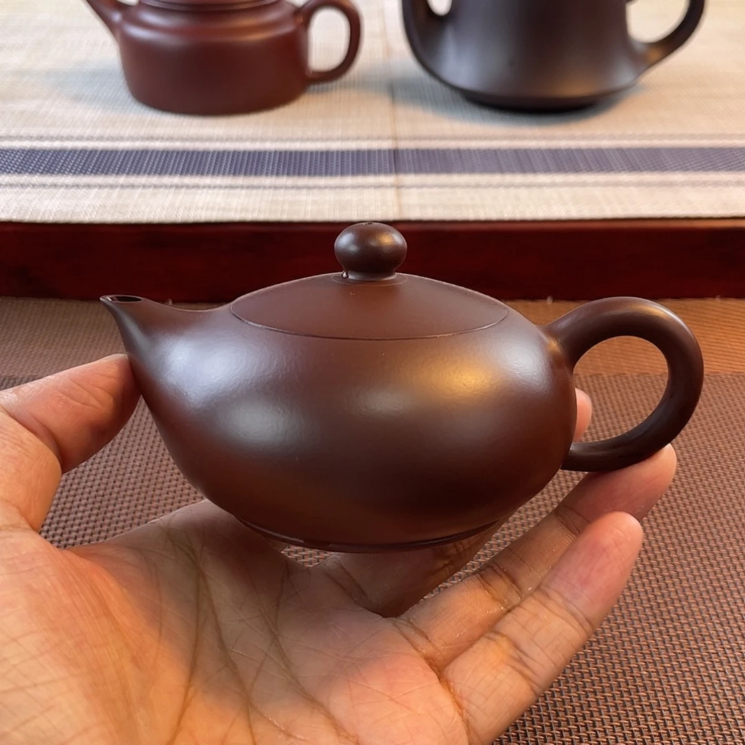 紫砂壶原矿紫泥鸿运当头