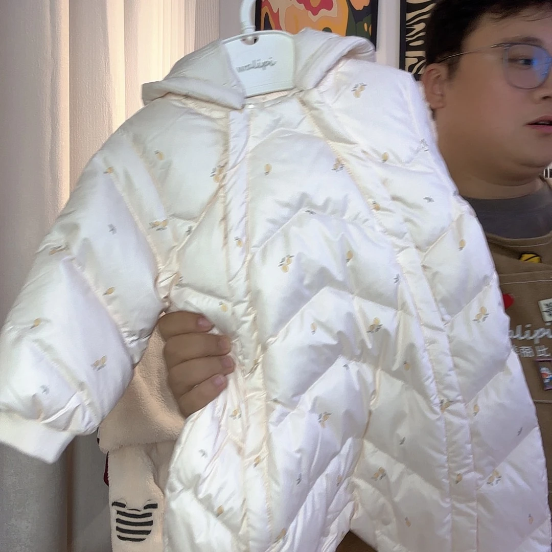 Y***e柠檬双开连体羽绒80码