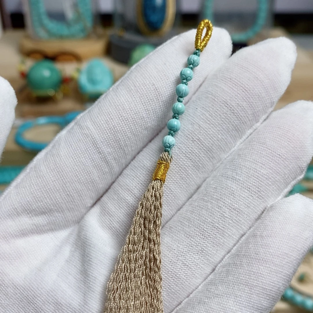 绿松石未镶嵌珠宝奇石3.6mm
