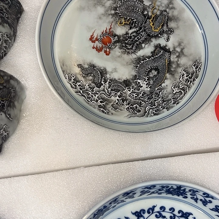 ****水墨腾龙5件套图好包邮