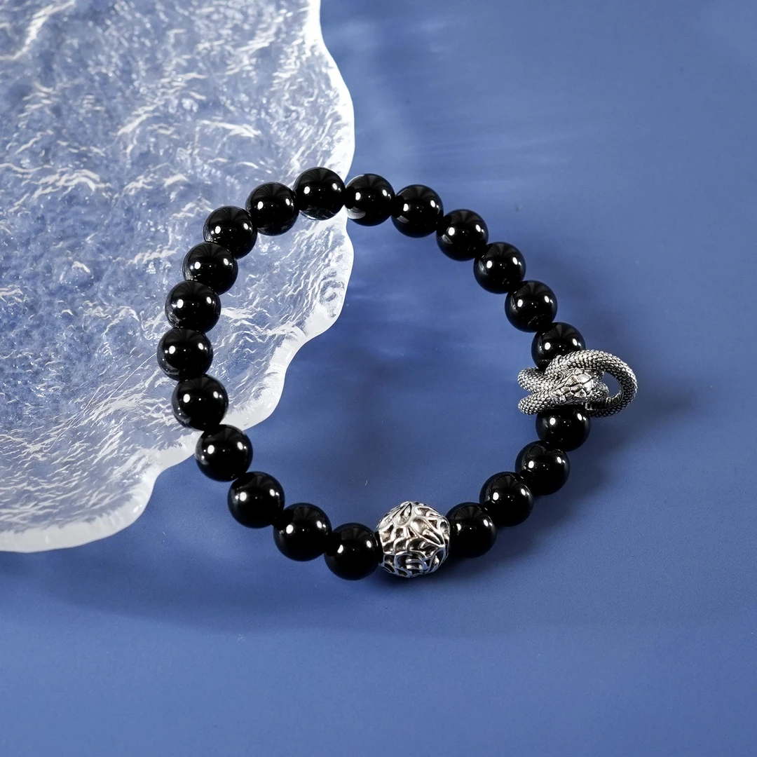 【漫罗克】黑曜石灵蛇手串640ZC0997