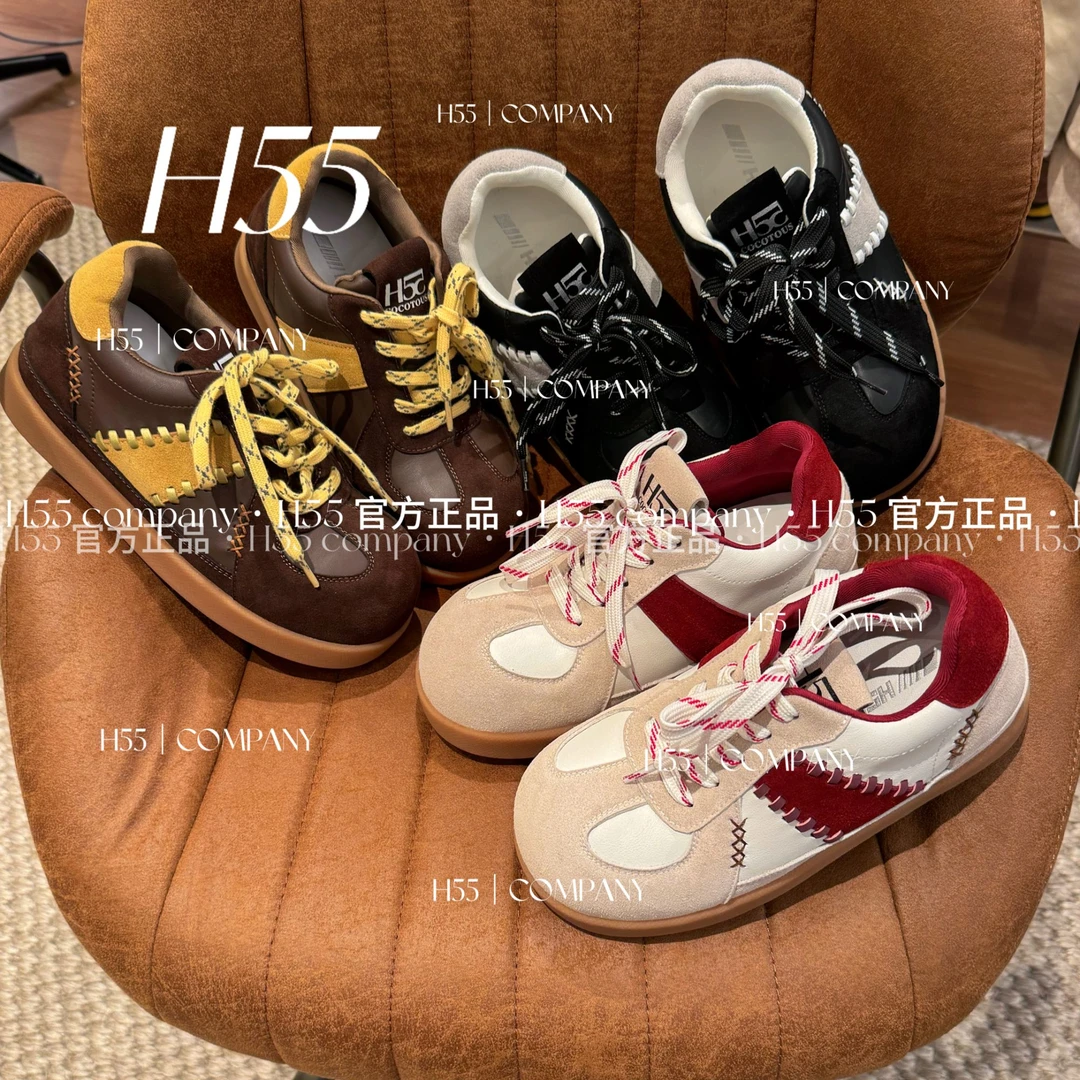 H55-童趣巴士｜秋冬复古手工缝线Q萌大头保龄球德训鞋21-2887【M】