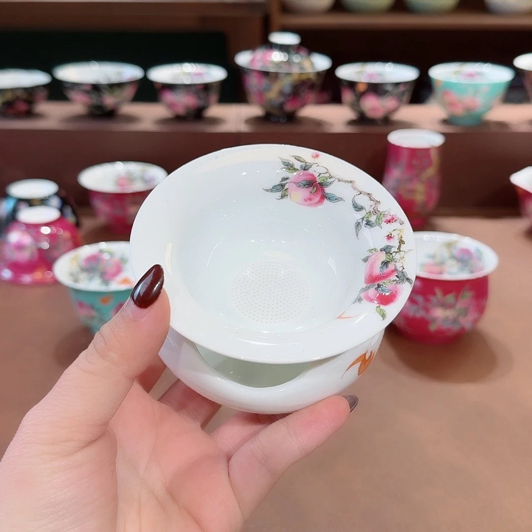 珐琅彩主人杯茶具套装