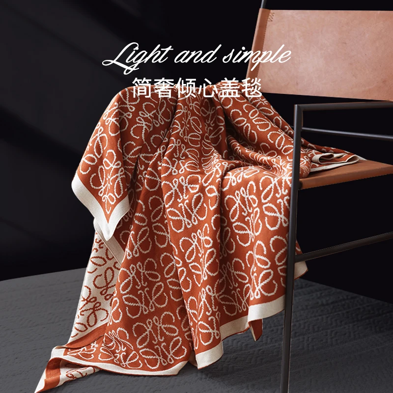 高端针织毛毯冬季加厚毛绒毯航空毯高级沙发毯办公室盖腿毯披肩毯