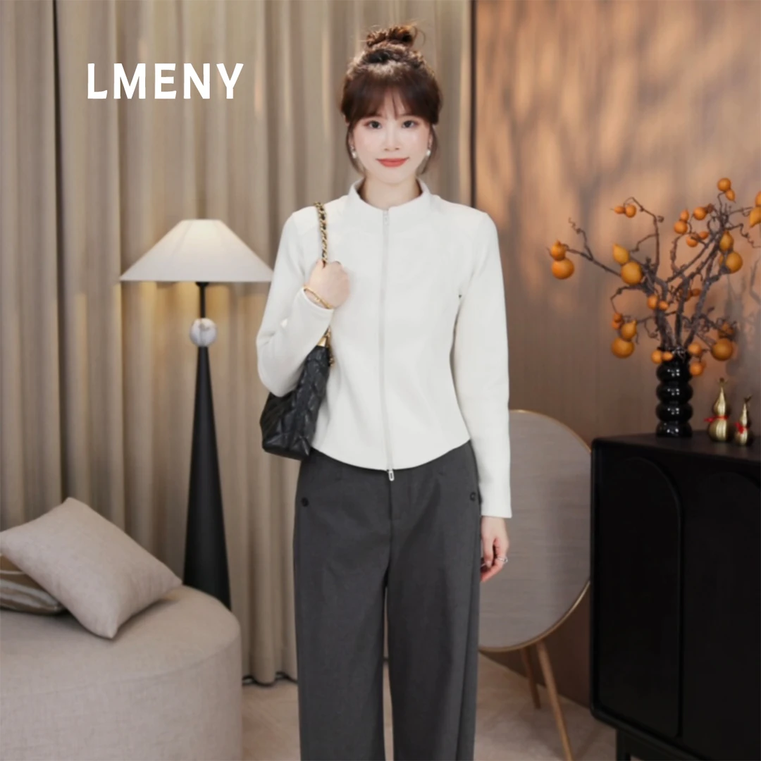 LMENY“石墨烯小蛮腰2.0”工艺全升级!轻暖恒温立领暖炉上衣25CL002