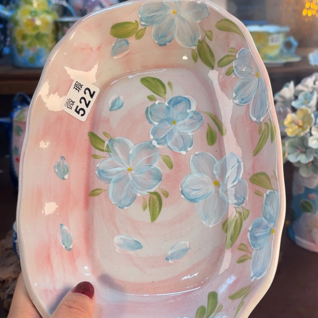 景德镇手绘高温釉下彩陶瓷茶具