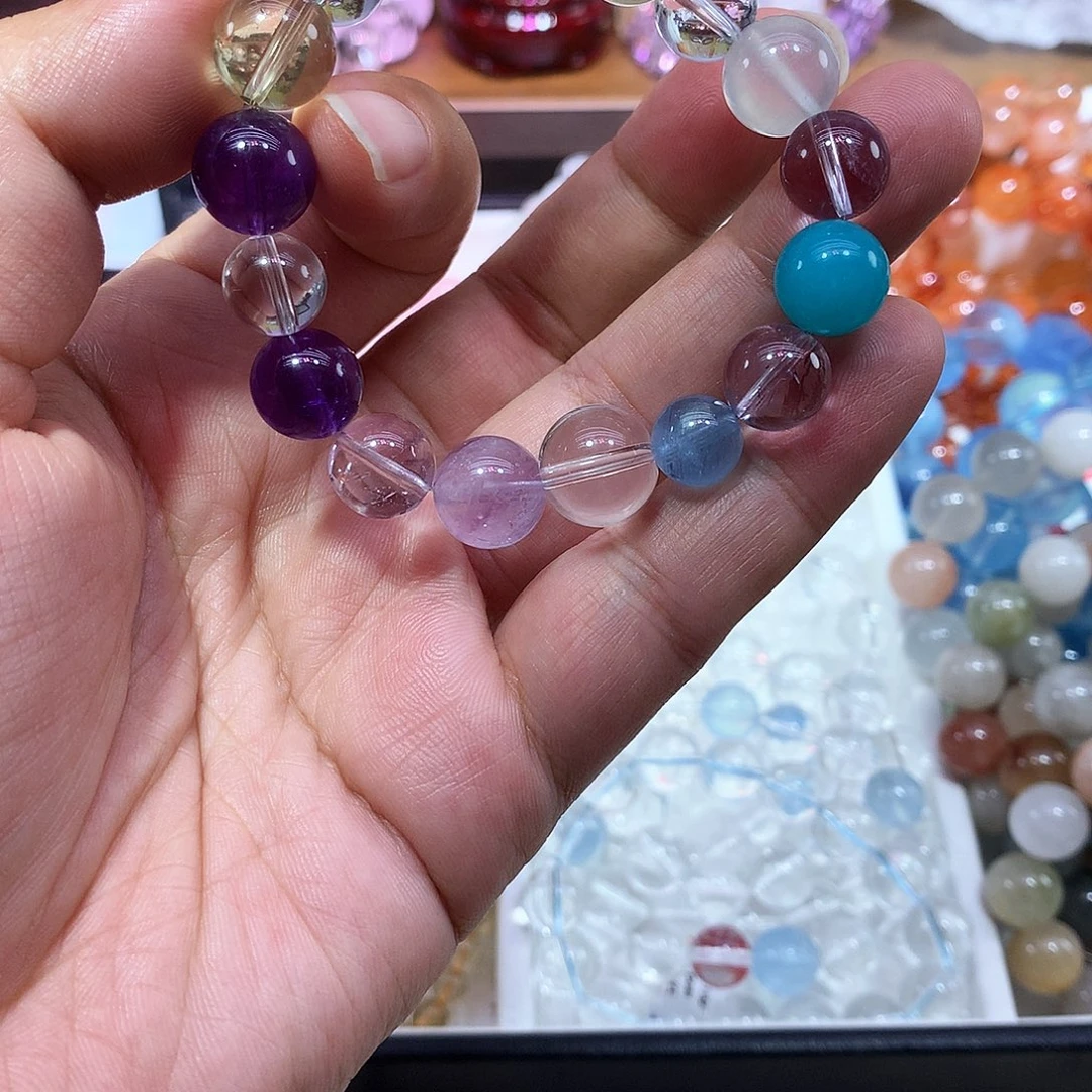 水晶手串未镶嵌多宝