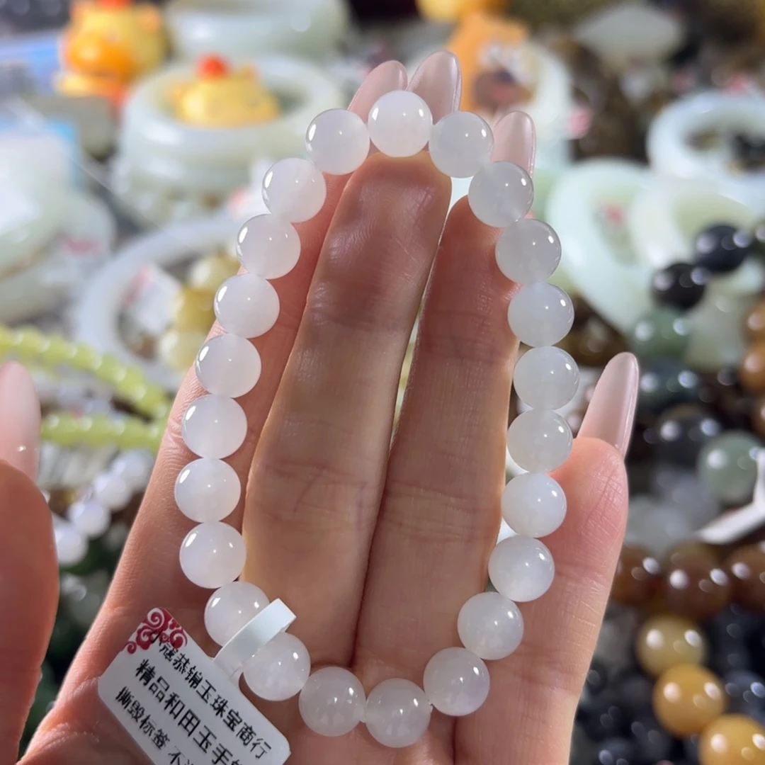 和田玉未镶嵌手串175