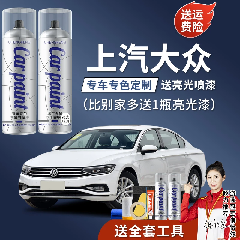 3.上汽大众汽车朗逸帕萨特途观凌渡Polo专用自喷喷漆专车珍珠白