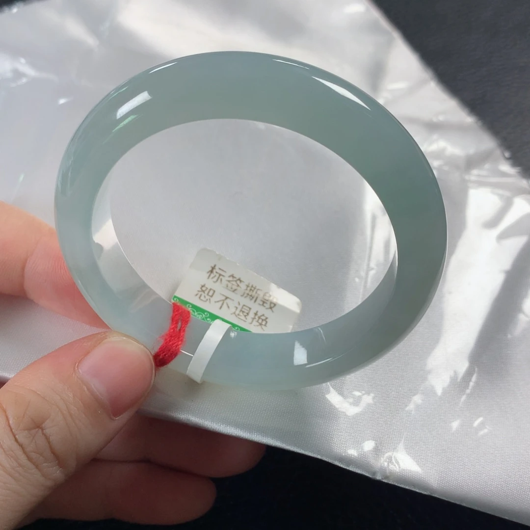 翡翠手镯未镶嵌缅甸天然翡翠手镯52圈口