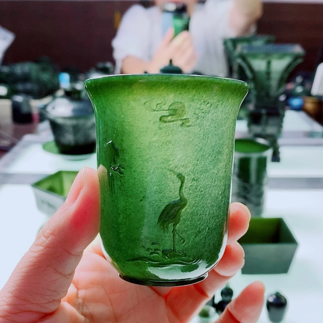未镶嵌和田玉（青玉）摆件应**住
