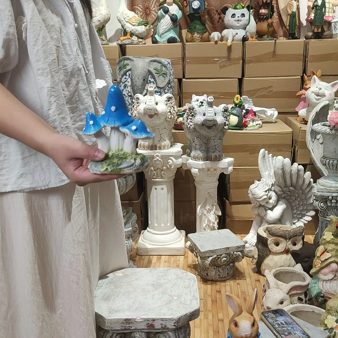合成树脂树脂蓝色蘑菇一个