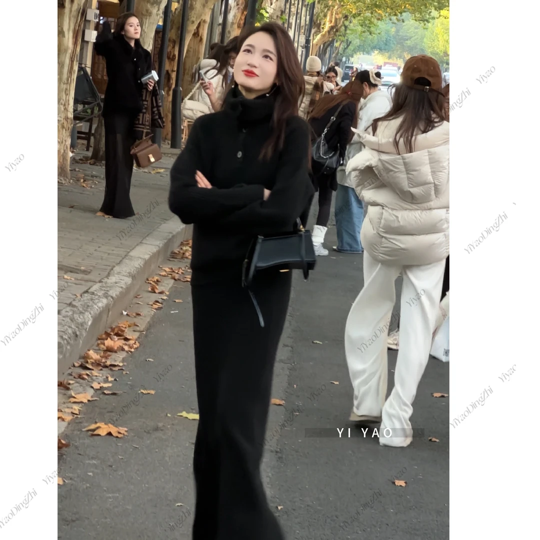 亦瑶定制 周末恋人/半身裙 冬新款高端气质时尚女款4DKDD8152