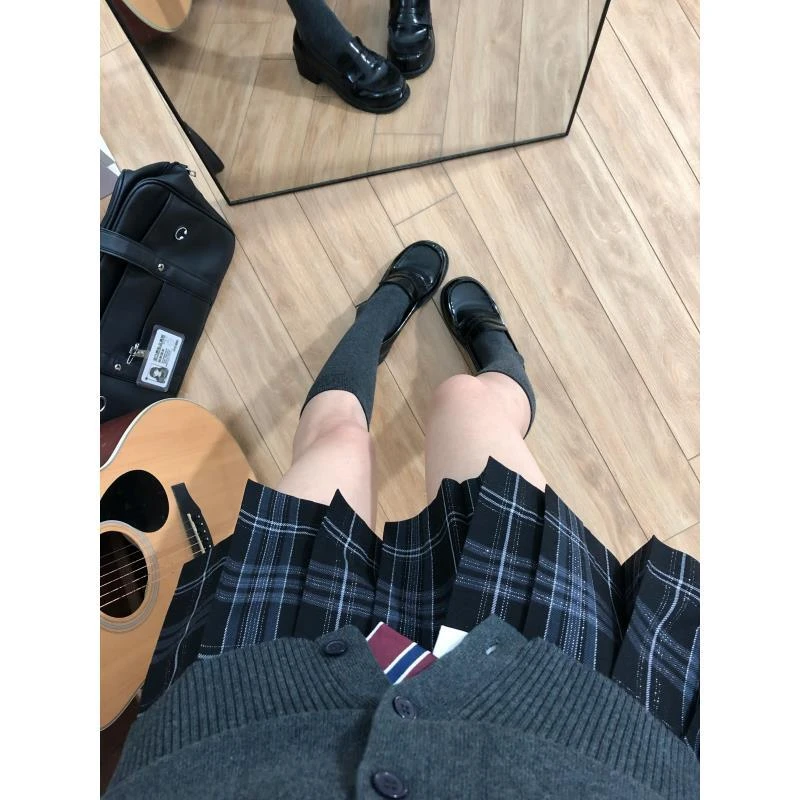 东京岁时记jk格裙北极星女高腰显瘦制服半身裙小个子百褶裙短裙