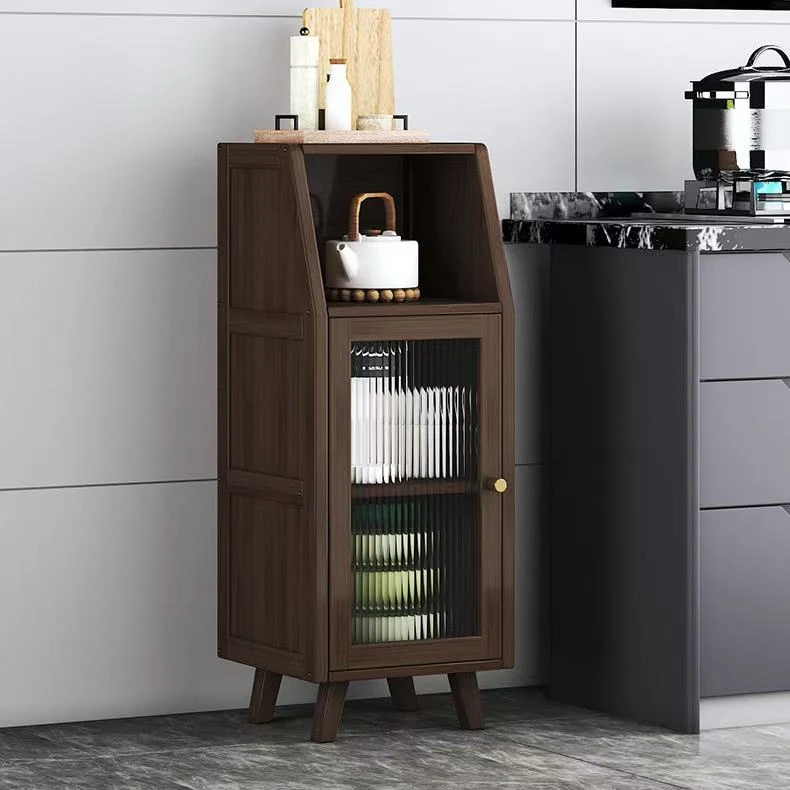 【 挚友】实木餐边柜厨房碗柜置物储物柜客厅靠墙柜子茶水柜多功能