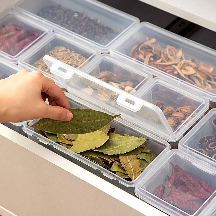 厨房干香料大料收纳盒花椒八角桂皮调料密封盒五谷杂粮分类保鲜盒