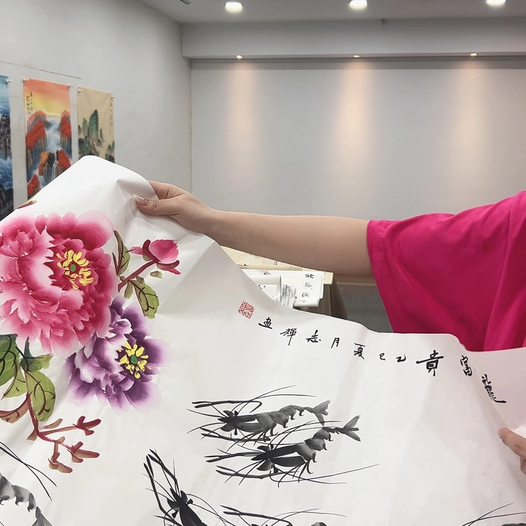 国画花鸟国画。