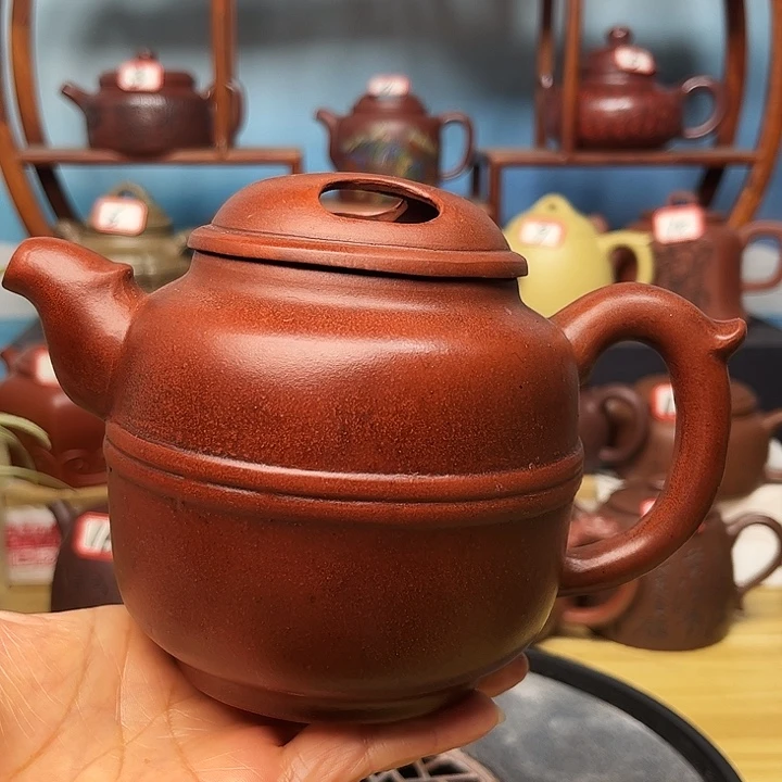 茶壶紫砂微瑕不带证书礼盒500cc
