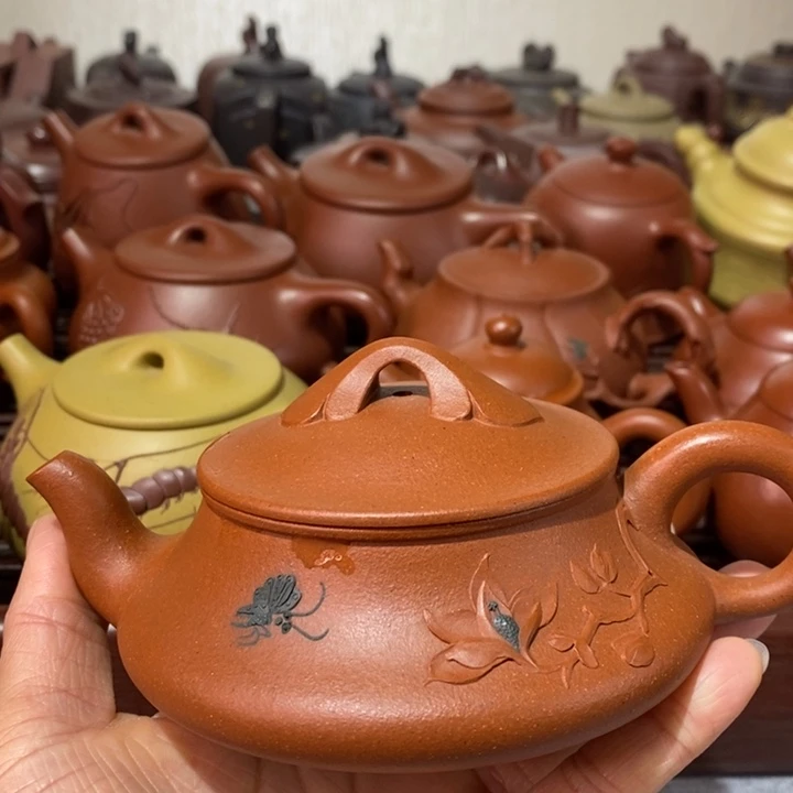 紫砂茶壶微瑕处理一把