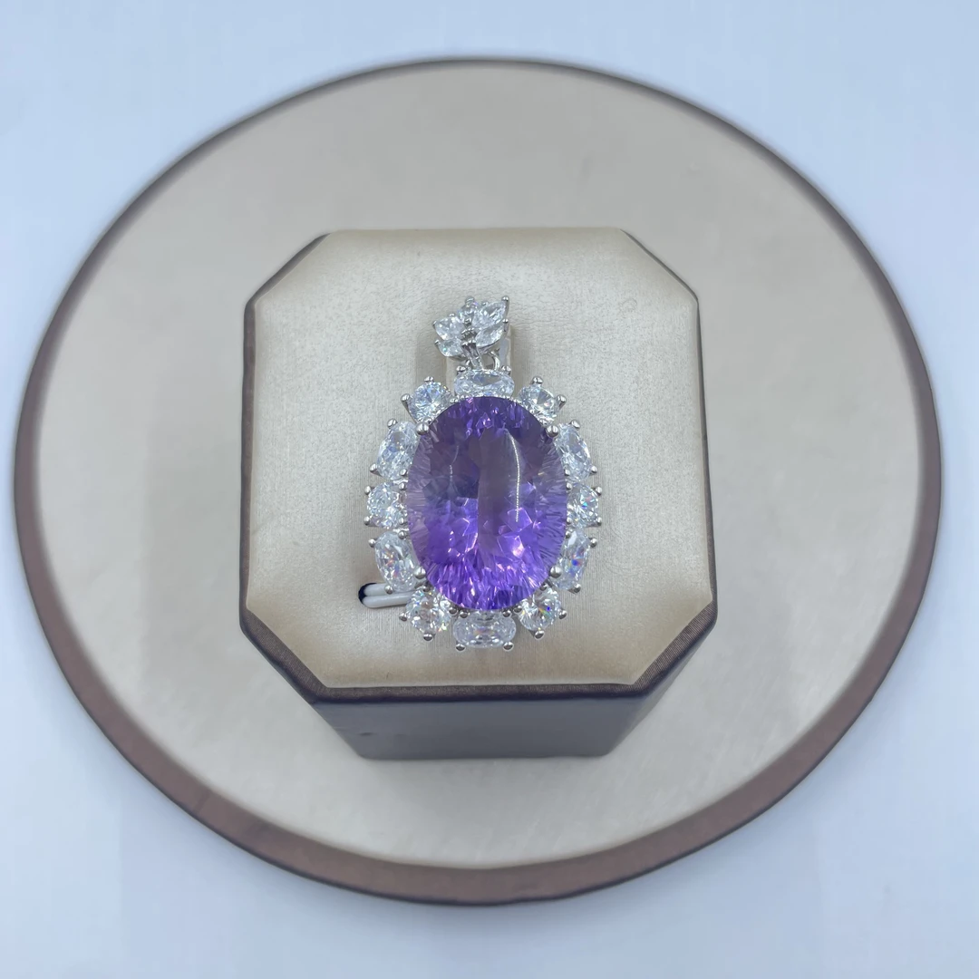 [粉丝专属]天然帝王紫水晶吊坠TRSJ034（多样性发货）