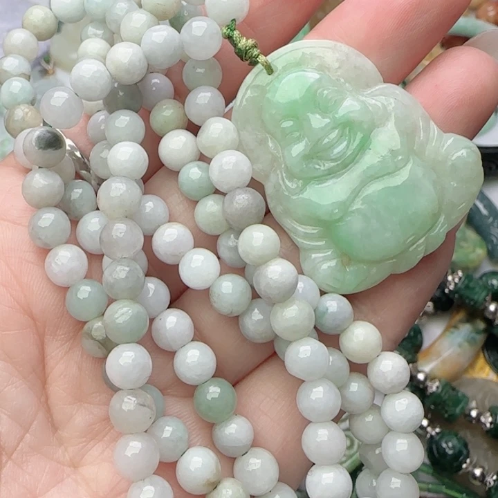 翡翠未镶嵌颈饰天然A货78