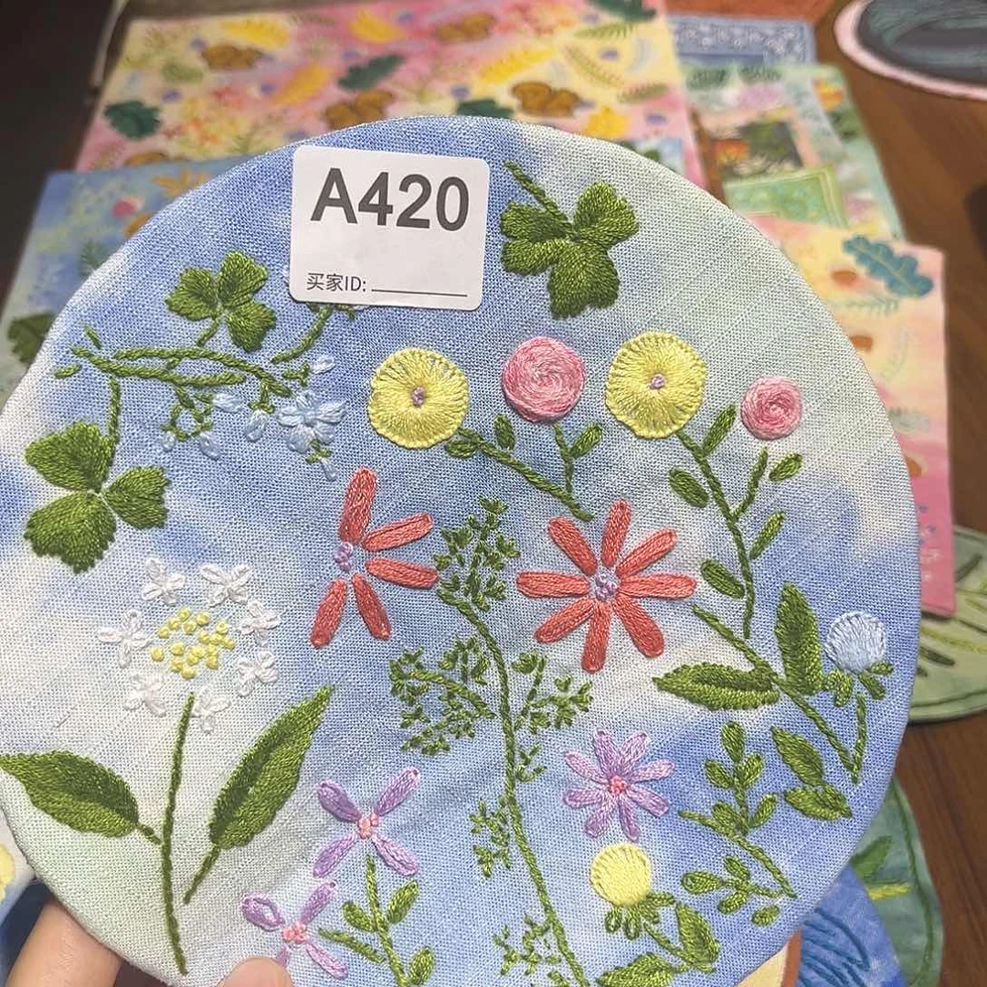规格20刺子绣茶席