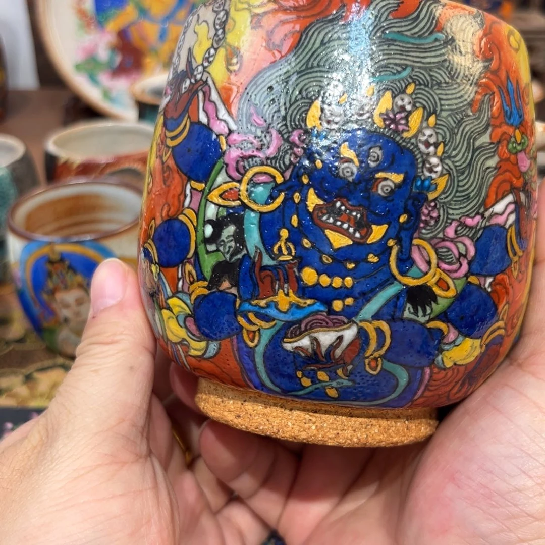 手工制作大黑天马克杯