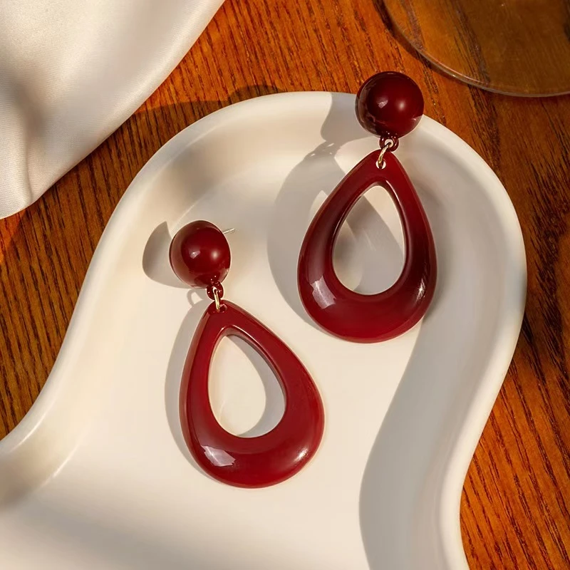 铜合金耳饰  H321 简约百搭复古流行