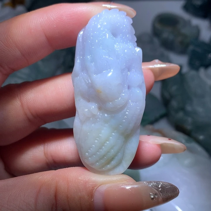 翡翠未镶嵌颈饰保真天然A货翡翠