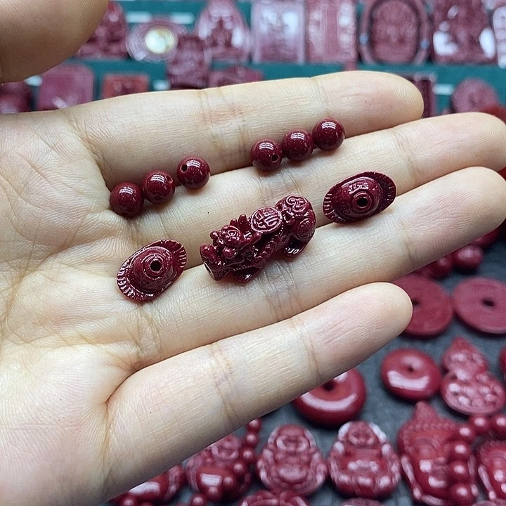 天然辰砂003朱砂手链