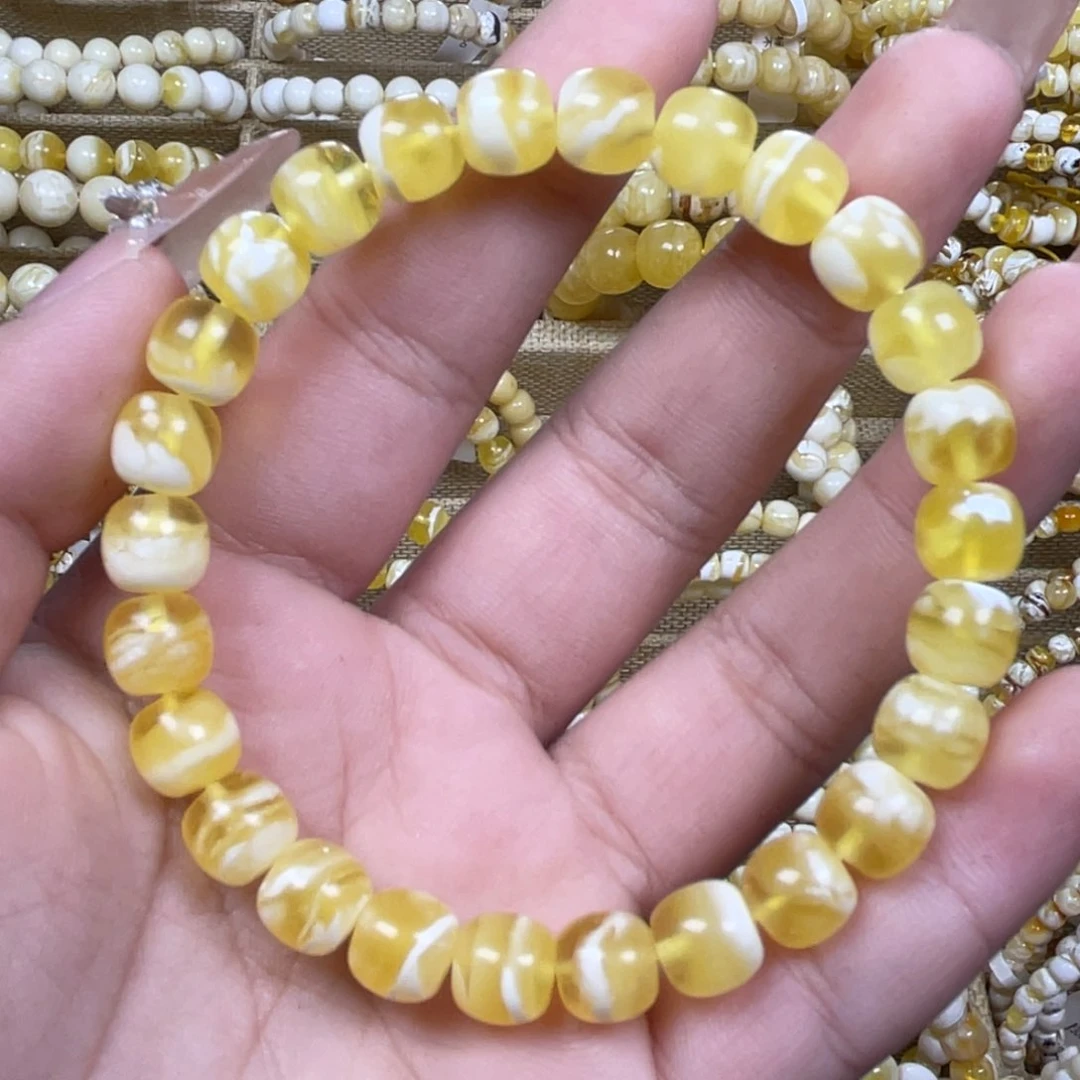 手绳琥珀未镶嵌8m