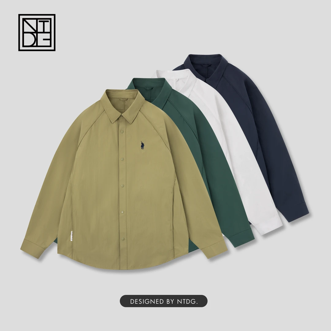 NTDG-ONE/南通大个长袖衬衫秋季潮流宽松休闲衬衣潮流外套DC-2522