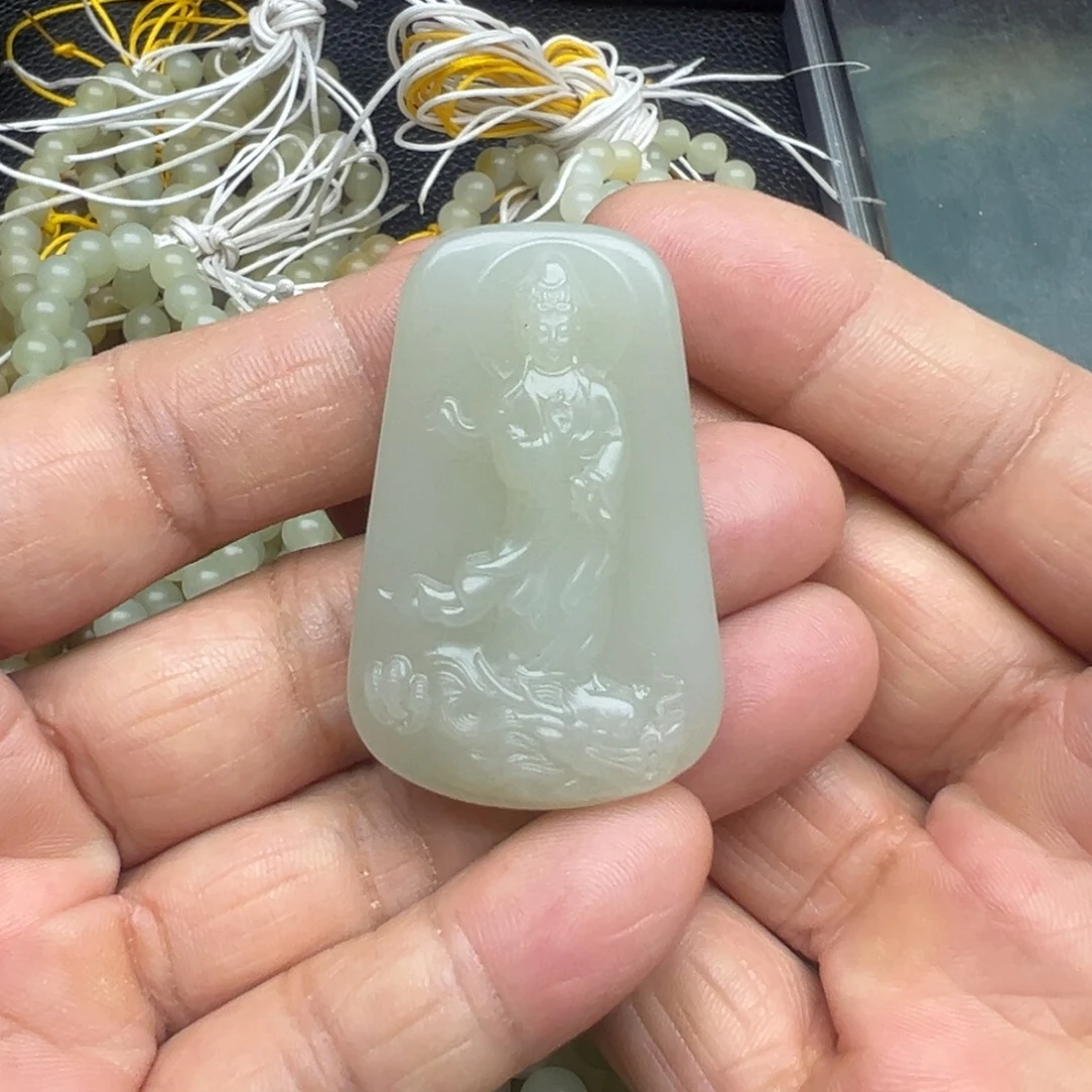 和田玉（糖玉）未镶嵌吊坠(不含链)