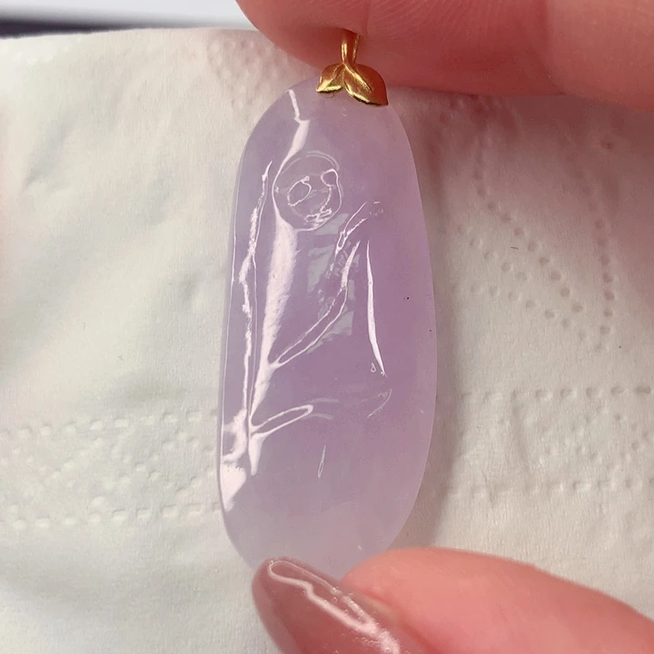 翡翠18K金镶嵌颈饰翡翠