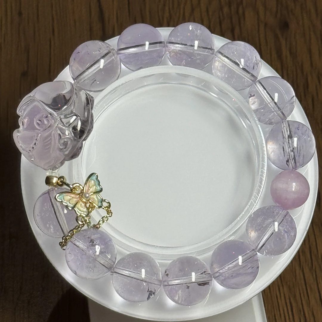 玻利维亚紫水晶狐牌手串