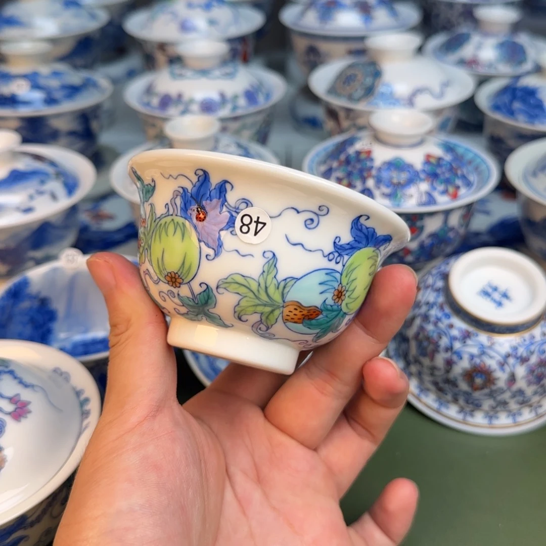 彦祖纯手工手绘茶具48