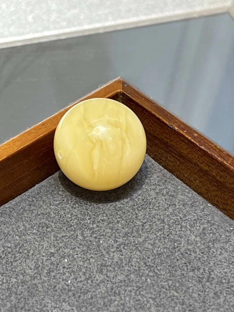 天然圆珠蜜蜡单珠