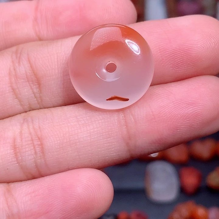 未镶嵌南红南红玛瑙平安扣