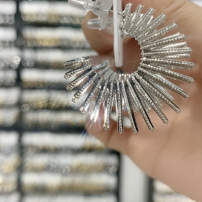 铜合金耳饰 冷淡风太阳c圈耳饰高级时尚