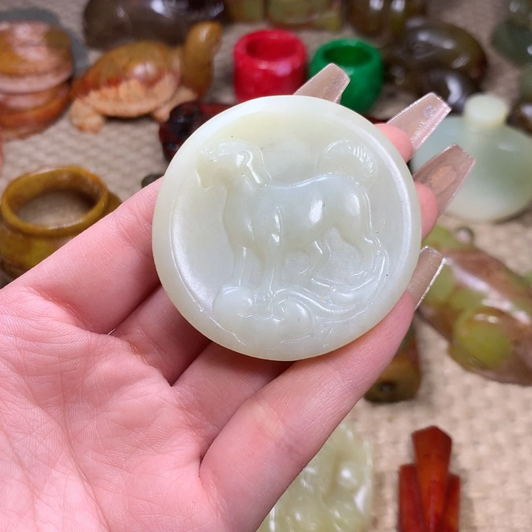 白玉菩提吊坠挂件