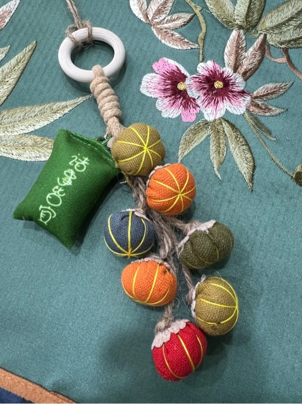 诸事皆宜布艺小南瓜麻绳挂件