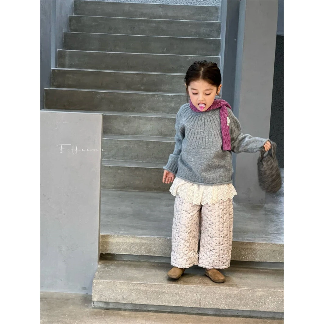 HJ·25冬~纯色复古毛衣185627（童装汉服）