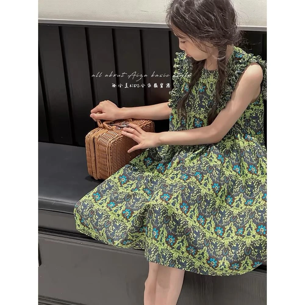 女童连衣裙夏装2025新款儿童夏季童装洋气时髦韩版公主裙中大童潮