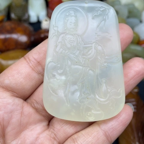 蛇纹石玉未镶嵌颈饰12