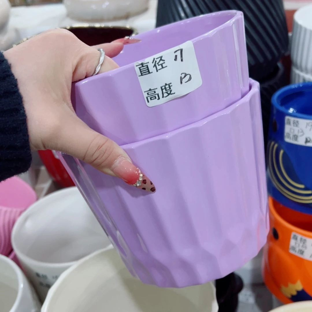 有孔，陶瓷花盆满10米包邮发货